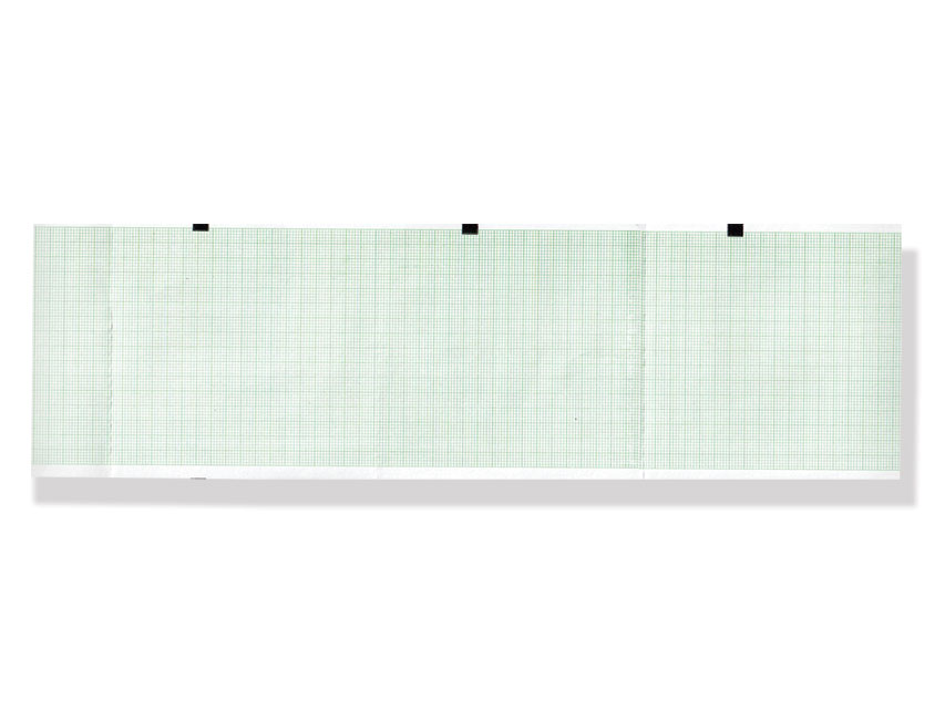 Pachet hârtie termică ECG 90x90mm x390s - grilă verde