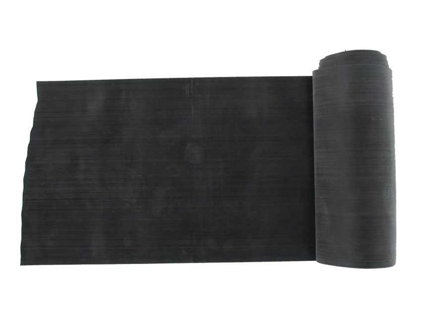 BANDA DE EXERCIȚI FĂRĂ LATEX 5,5 m x 14 cm x 0,40 mm - neagră