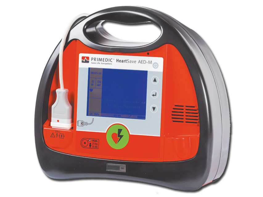 PRIMEDIC HEART SAVE AED M - Defibrilare cu baterie rech. și monitor GB/IT/FR/ES